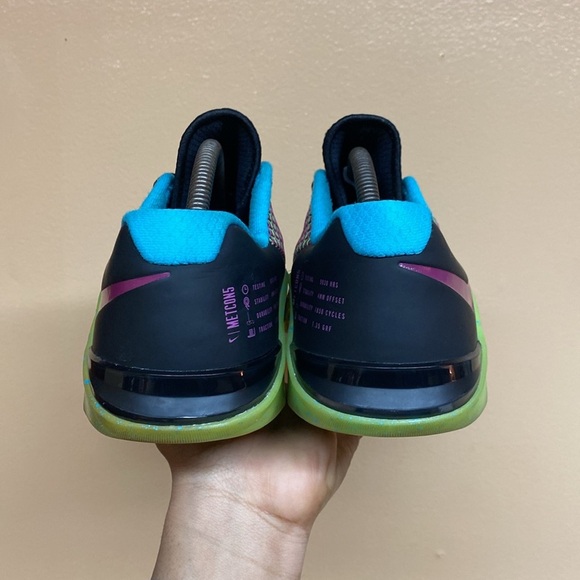 Nike Metcon 5 AMP “Black/Green Strike/Blue Fury/Fire Pink” - Picture 5 of 16